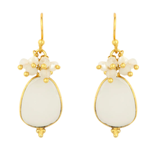 Load image into Gallery viewer, ASHIANA |  Willow Earrings | White Chalcedony - LONDØNWORKS