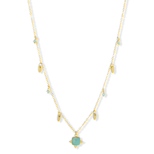 Load image into Gallery viewer, ASHIANA | Asia Necklace | Aqua Chalcedony - LONDØNWORKS