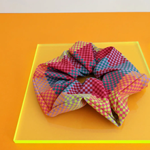 Load image into Gallery viewer, CUSTARD CLOTH | Oversized Scrunchie | Checkerboard - LONDØNWORKS