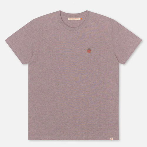 REVOLUTION | 1340 Wes T-Shirt | Purple Melange - LONDØNWORKS