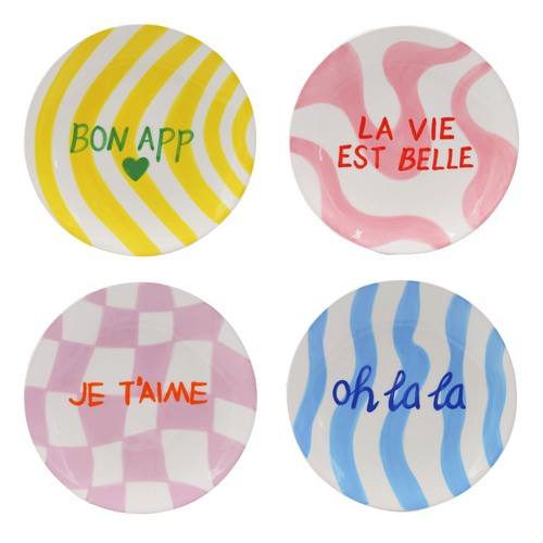 QUÉ RICO | Diego Dessert Plates | Assorted Designs - LONDØNWORKS