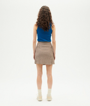 Load image into Gallery viewer, THINKING MU | Seersucker Milena Skirt | Chocolate - LONDØNWORKS