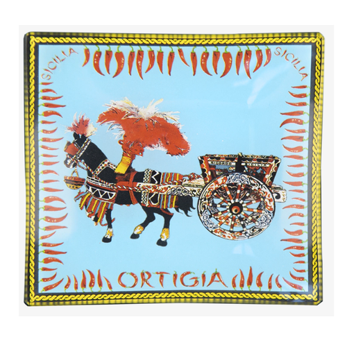 ORTIGIA SICILIA | Glass Plate | Caretto - LONDØNWORKS