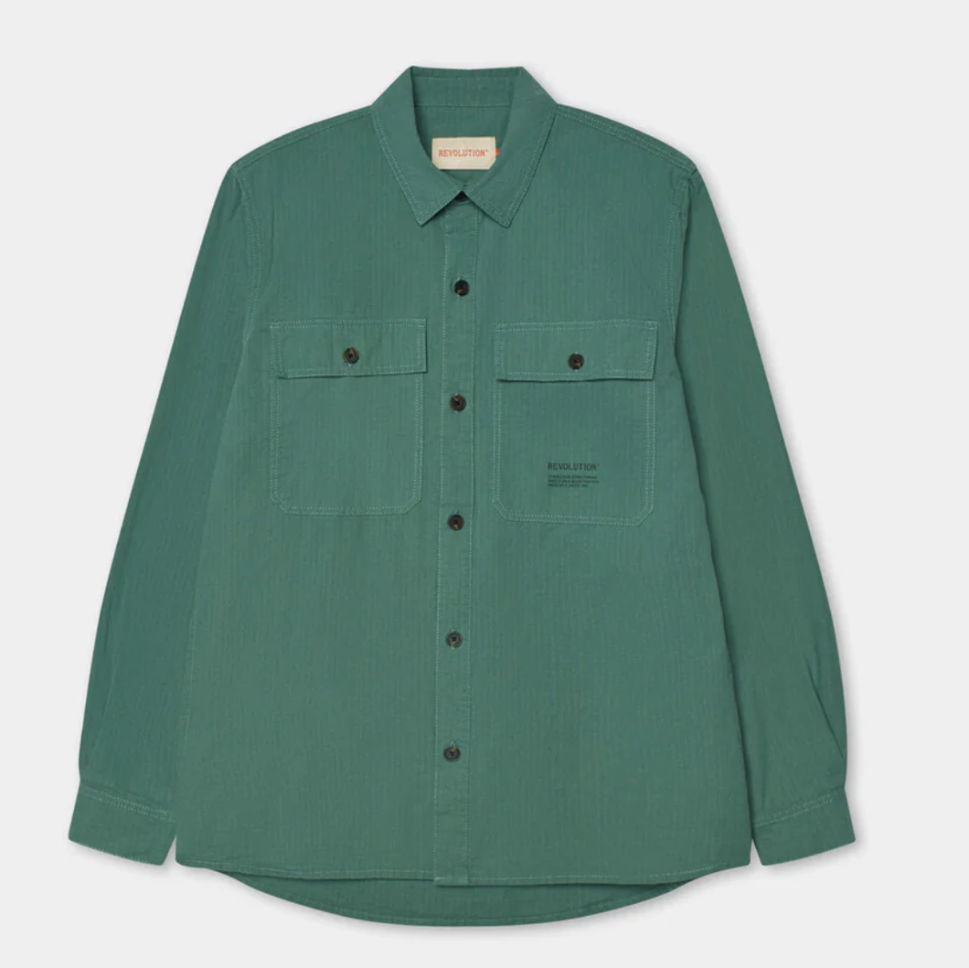 REVOLUTION | 3100 Worker Shirt | Green