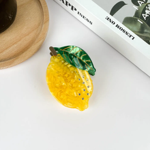 Load image into Gallery viewer, THE DIVA SOAP | Lemon Hairclip | Yellow and Green