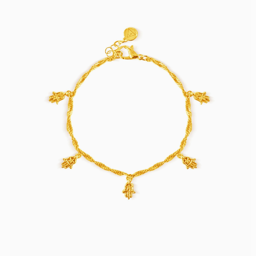 FORMATION | Inda Hamsa Charm Bracelet | Gold Plated