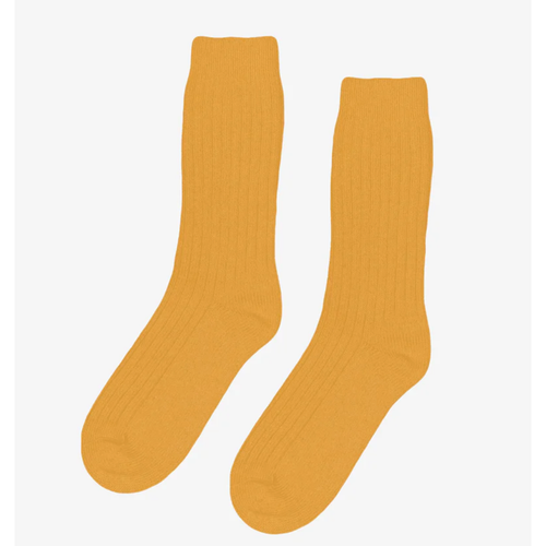 COLORFUL STANDARD | Merino Wool Blend Sock | Burned Yellow