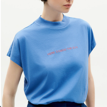 Load image into Gallery viewer, THINKING MU | Here Comes The Sun Volta T-Shirt | Blue