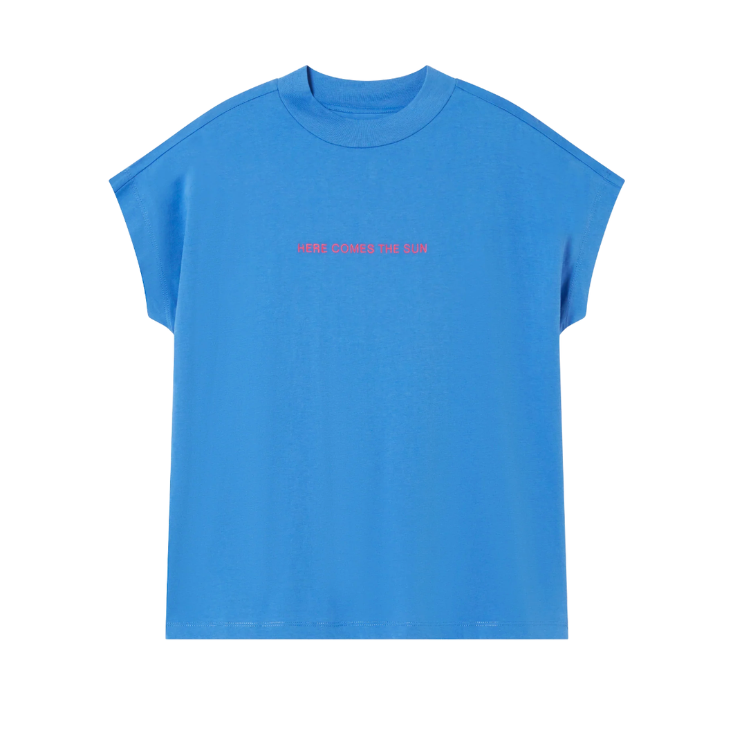 THINKING MU | Here Comes The Sun Volta T-Shirt | Blue