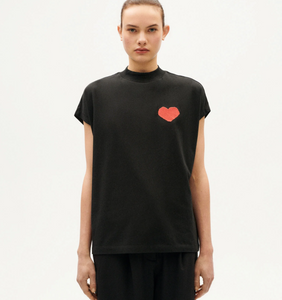 THINKING MU | Heart Volta T-Shirt | Black