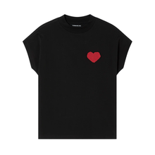 Load image into Gallery viewer, THINKING MU | Heart Volta T-Shirt | Black