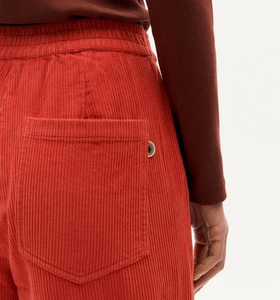 THINKING MU | Manolita Corduroy Trousers | Goji Red