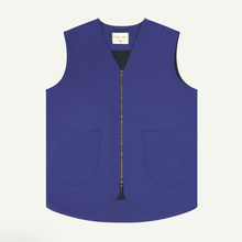 Load image into Gallery viewer, USKEES | 3036 Drill zip up vest| Ultra Blue