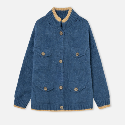 DR BLOOM | Cardigan Boom Boom | Blue