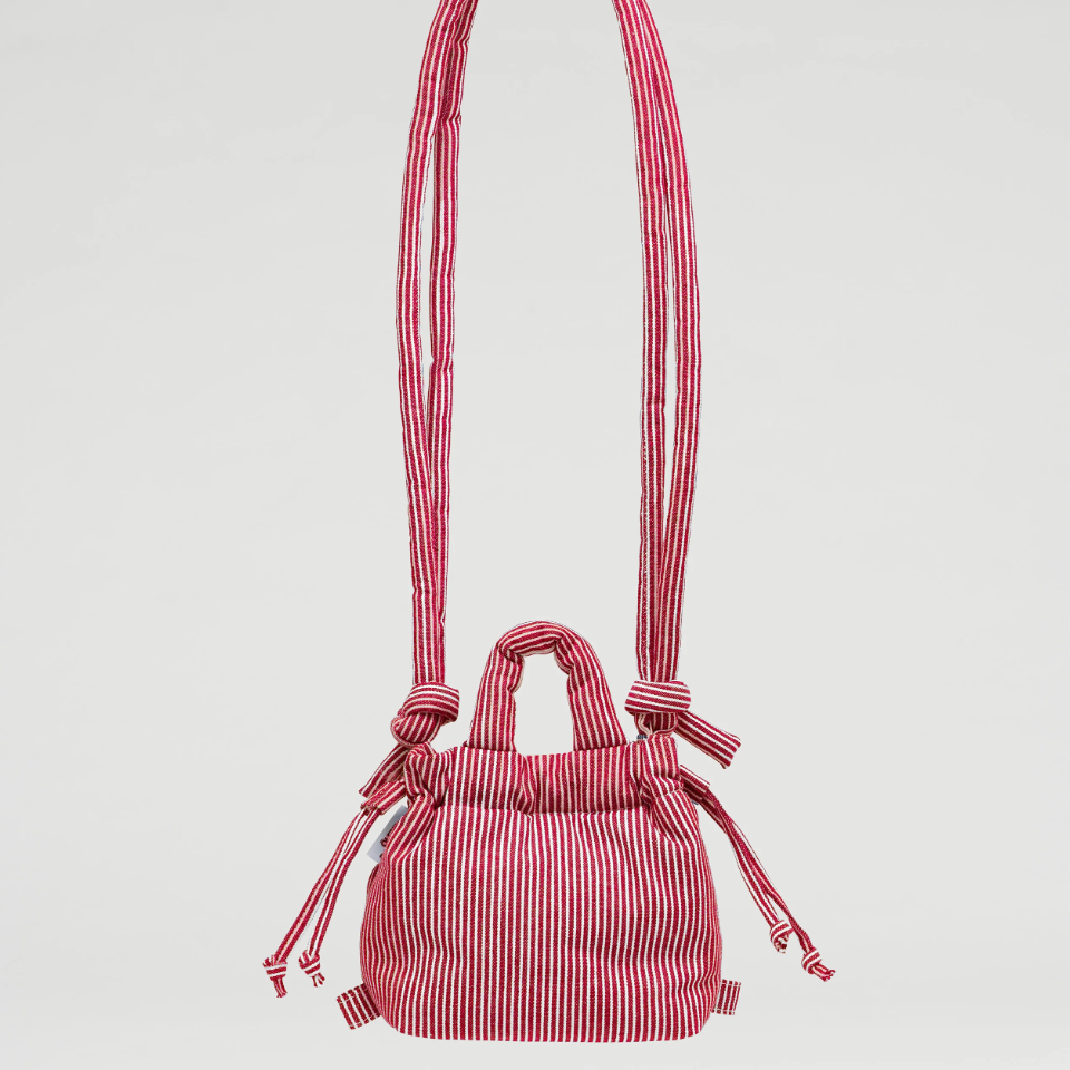 ÖLEND BACKPACKS | Micro Ona Soft Bag | Cotton Red Stripe