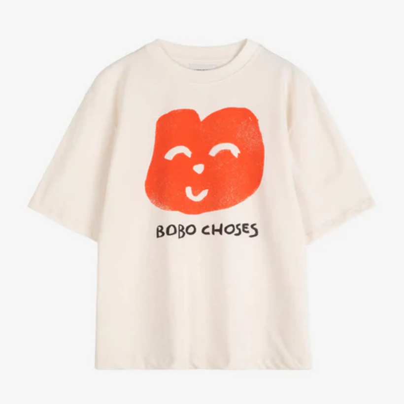 BOBO CHOSES | Joyful Face boxy t-Shirt | White