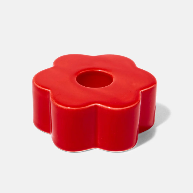 DOIY | Daisy Candle Holder | Red