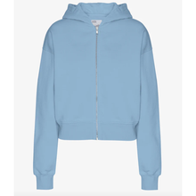 Load image into Gallery viewer, COLORFUL STANDARD | Organic Crop Zip Hood | Seaside Blue - LONDØNWORKS
