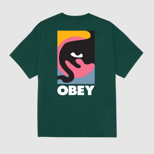 OBEY | Quarter Icon T-Shirt | Rain Forest - LONDØNWORKS
