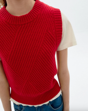 Load image into Gallery viewer, THINKING MU | Kaia Knitted Vest | Red