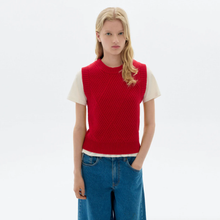 Load image into Gallery viewer, THINKING MU | Kaia Knitted Vest | Red
