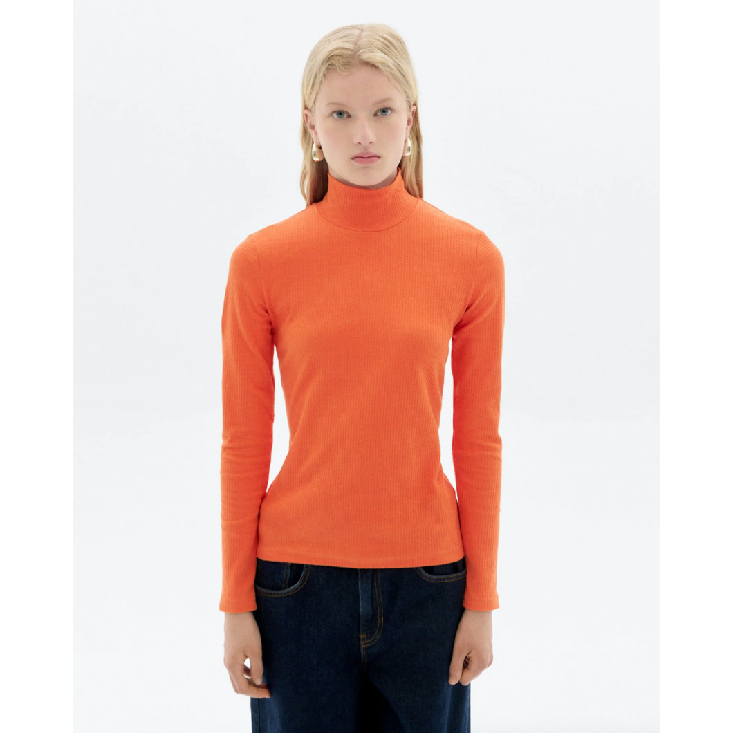 THINKING MU | Hemp Aine Top | Apricot