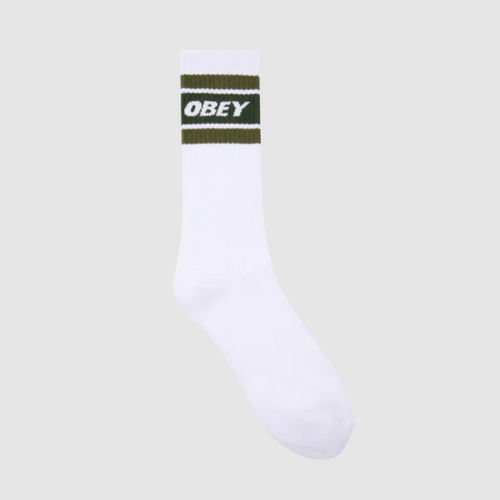 OBEY | Cooper Socks | White & Kombu Green - LONDØNWORKS