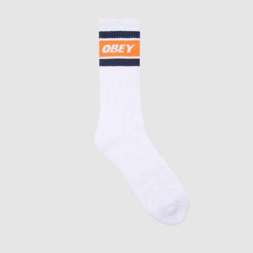OBEY | Cooper Socks | White & Orange - LONDØNWORKS