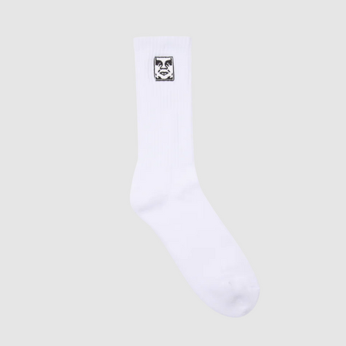 OBEY | Icon Face Socks | White - LONDØNWORKS