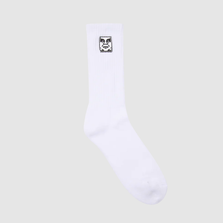 OBEY | Icon Face Socks | White - LONDØNWORKS