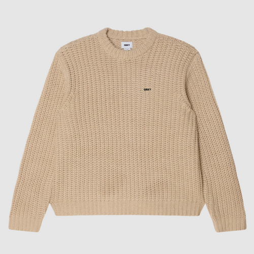 OBEY | Bold Chunky Sweater | Oatlmeal - LONDØNWORKS