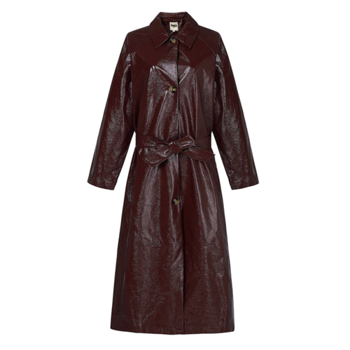 FRNCH | Halimi Trench Coat | Bordeaux - LONDØNWORKS