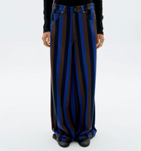 Load image into Gallery viewer, THINKING MU | Totenham Hedda Pants | Blue Stripes