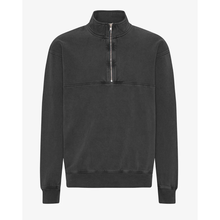 Load image into Gallery viewer, COLORFUL STANDARD | Classic Organic Quarter Zip Hood | Faded Black