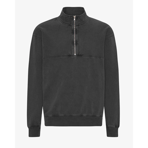 COLORFUL STANDARD | Classic Organic Quarter Zip Hood | Faded Black