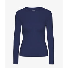 Load image into Gallery viewer, COLORFUL STANDARD | Women Organic Rib Long Sleeve T Shirt | Marine Blue - LONDØNWORKS