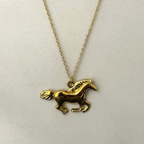 CASSETTE BARCELONA | Horse Necklace | Gold - LONDØNWORKS