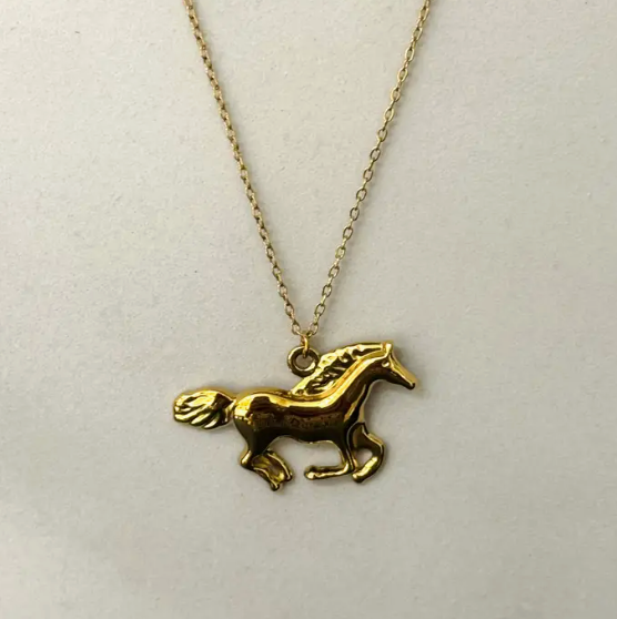 CASSETTE BARCELONA | Horse Necklace | Gold - LONDØNWORKS