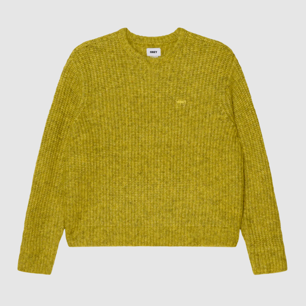 OBEY | Dexter Sweater | Chartreuse