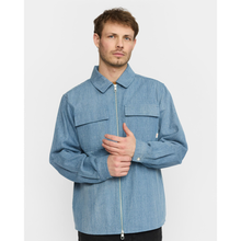 Load image into Gallery viewer, REVOLUTION | 3221 Zipped Denim Worker Shirt | Light Blue - LONDØNWORKS
