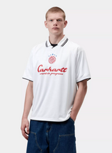 Load image into Gallery viewer, CARHARTT WIP | S/S Terrace Football Shirt | Heart Train Jacquard - White