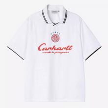 Load image into Gallery viewer, CARHARTT WIP | S/S Terrace Football Shirt | Heart Train Jacquard - White