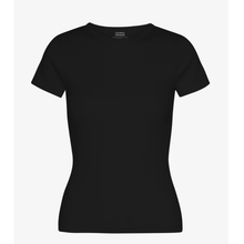 Load image into Gallery viewer, COLORFUL STANDARD | Women Organic Rib Short Sleeve T Shirt | Deep Black