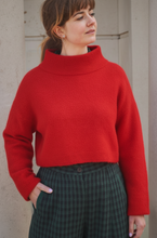 Load image into Gallery viewer, LOWIE | Funnel Neck Jumper | Red