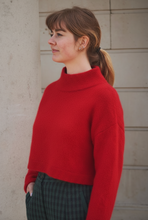 Load image into Gallery viewer, LOWIE | Funnel Neck Jumper | Red