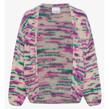 Load image into Gallery viewer, Noella | Johanna Knit Cardigan | Pink &amp; Green Mix