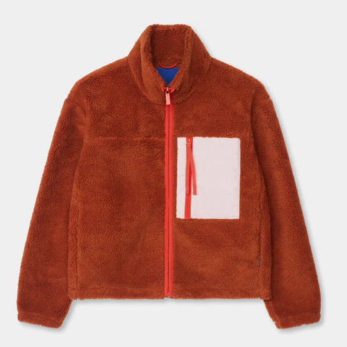 SELFHOOD | 77284 Pocket Teddy Jacket | Rust