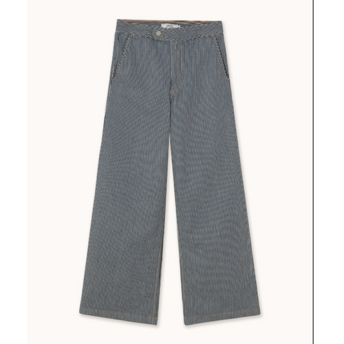 THE TINY BIG SISTER | Berta Striped Trousers | Navy
