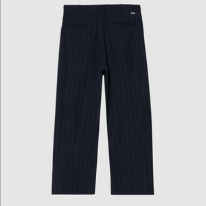 OBEY | Dean Stripe Pleated Pants | Midnight Navy - LONDØNWORKS