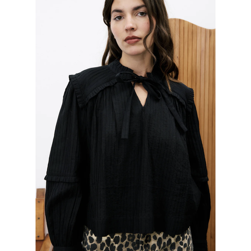 FRNCH | Daffy Blouse | Black - LONDØNWORKS